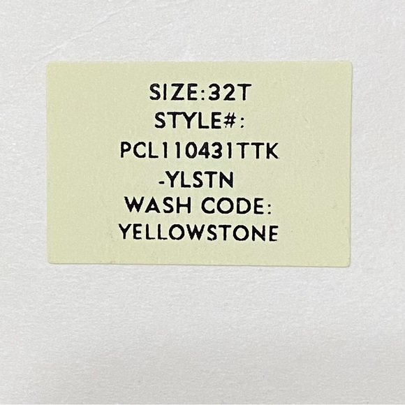 Cosmic Blue Love Yellowstone Tapered Denim Jeans Size 32 Tall Eco Friendly - Picture 6 of 7